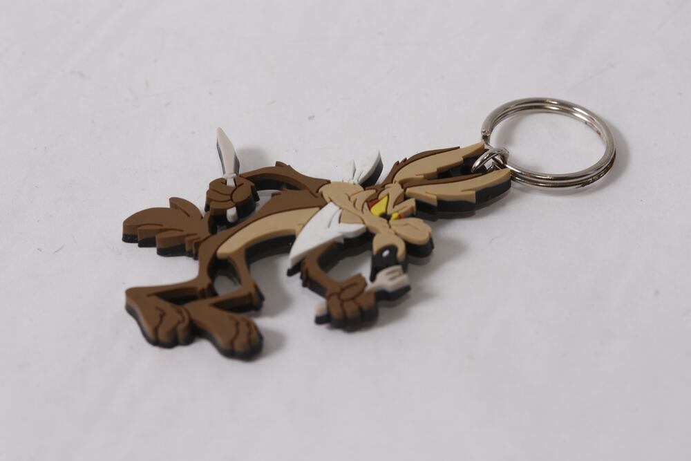 1990s Looney Tunes Willie E Coyote Keychain Rubber Collectible ~ 260608-WH 790